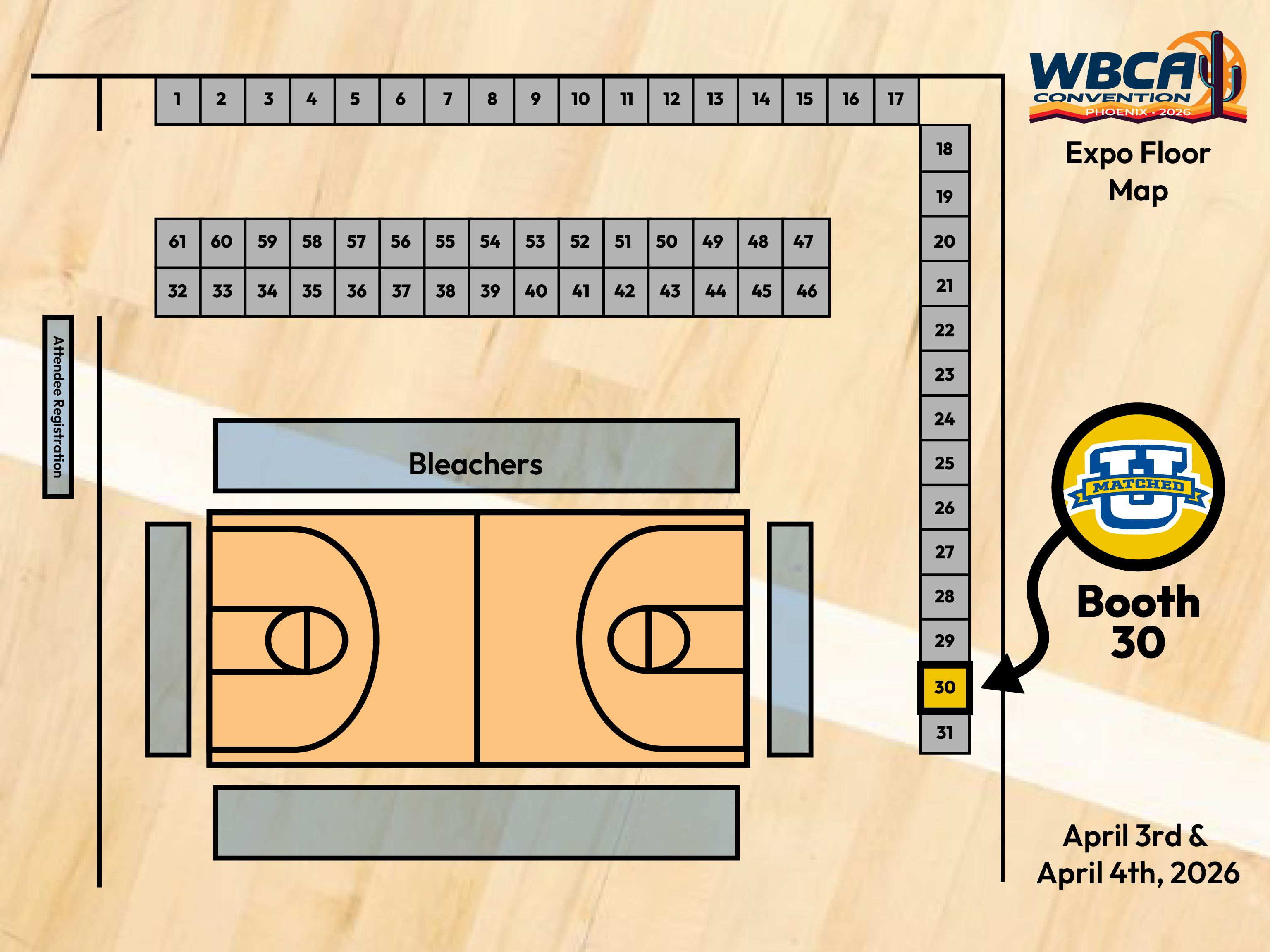WBCA Convention Floor Map